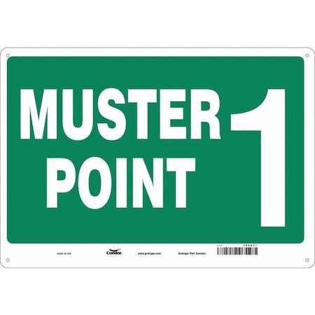 Safety Sign, 14 in Height, 20 in Width, Aluminum, Horizontal Rectangle, English MPN:485G37