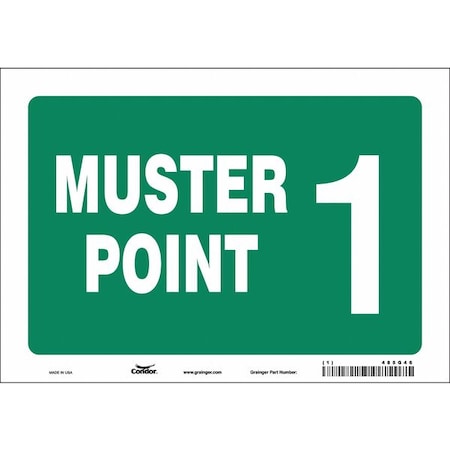 Safety Sign, 7 in Height, 10 in Width, Vinyl, Vertical Rectangle, English MPN:485G46