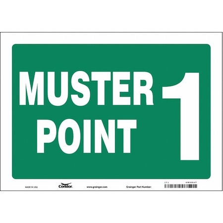Safety Sign, 10 in Height, 14 in Width, Vinyl, Horizontal Rectangle, English MPN:485G47