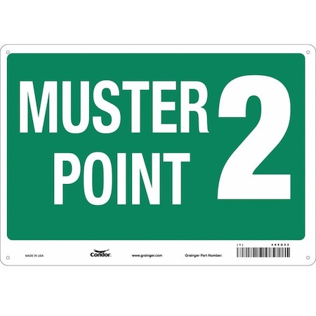 Safety Sign, 14 in Height, 20 in Width, Aluminum, Horizontal Rectangle, English MPN:485G52