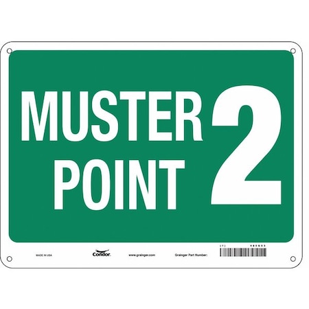 Safety Sign, 18 in Height, 24 in Width, Aluminum, Horizontal Rectangle, English MPN:485G53