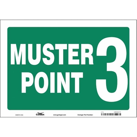 Safety Sign, 10 in Height, 14 in Width, Vinyl, Horizontal Rectangle, English MPN:485G77