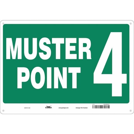 Safety Sign, 14 in Height, 20 in Width, Aluminum, Horizontal Rectangle, English MPN:485G82