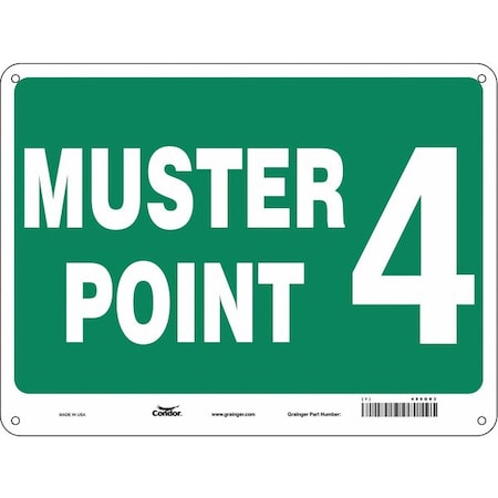 Safety Sign, 18 in Height, 24 in Width, Aluminum, Horizontal Rectangle, English MPN:485G83