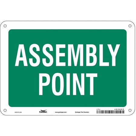 Safety Sign, 7 in Height, 10 in Width, Vinyl, Vertical Rectangle, English MPN:485H69