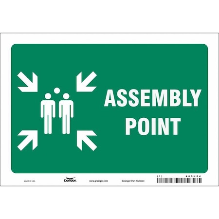 Safety Sign, 7 in Height, 10 in Width, Vinyl, Vertical Rectangle, English MPN:485H84