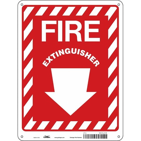 Safety Sign, 12 in Height, 9 in Width, Aluminum, Horizontal Rectangle, English MPN:485J42