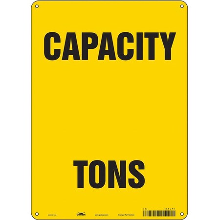 CAPACITY TONS, 10 in W x 14 in H, Vertical Rectangle, Aluminum, 485J71 MPN:485J71