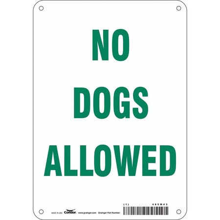 Safety Sign, 10 in Height, 7 in Width, Vinyl, Horizontal Rectangle, English MPN:485M43