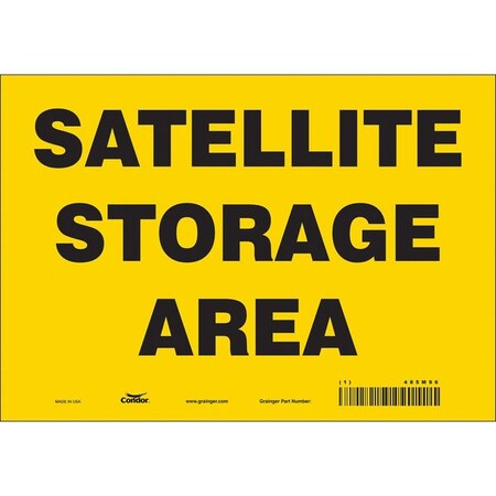 Safety Sign, 7 in Height, 10 in Width, Vinyl, Vertical Rectangle, English, 485M96 MPN:485M96