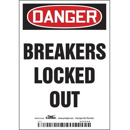 Lockout Sign, 3-1/2