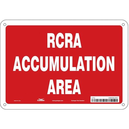 Chemical Sign, 7 in H, 10 in W, Vertical Rectangle, English, 486A45 MPN:486A45
