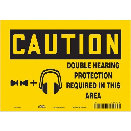 Safety Sign, 7 in Height, 10 in Width, Vinyl, Vertical Rectangle, English, 486D96 MPN:486D96