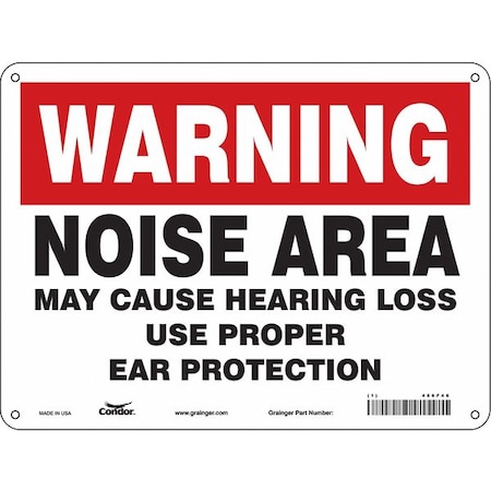 Safety Sign, 9 in Height, 12 in Width, Aluminum, Vertical Rectangle, English MPN:486F46