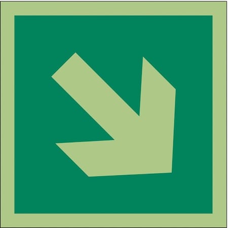 (ARROW SYMBOL), 6 in W x 6 in H, Square, Vinyl, 486F52 MPN:486F52