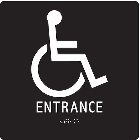 Safety Sign, 8 in H, 8 in W, Modified Acrylic, Square, English, 486G53 MPN:486G53