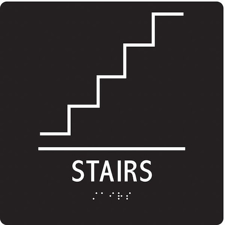 STAIRWAY, 8 in W x 8 in H, Square, Modified Acrylic, 486G55 MPN:486G55