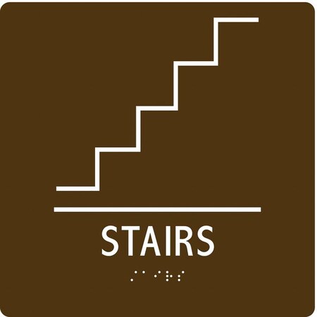 STAIRWAY, 8 in W x 8 in H, Square, Modified Acrylic, 486G56 MPN:486G56