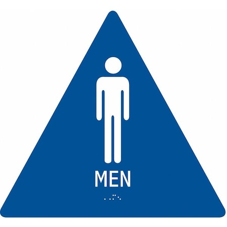 No Header, MEN, 12 in W x 12 in H, Triangle, ABS Plastic MPN:486G85