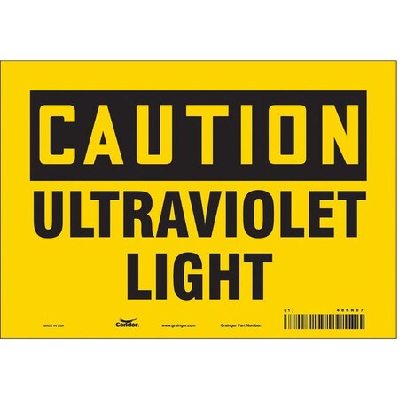 Safety Sign, 7 in Height, 10 in Width, Vinyl, Vertical Rectangle, English, 486R87 MPN:486R87