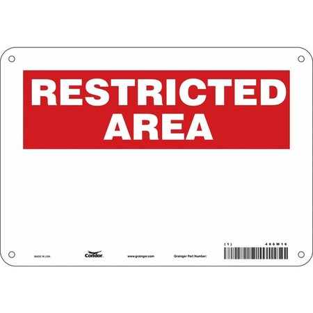 Restricted Area Sign, 10
