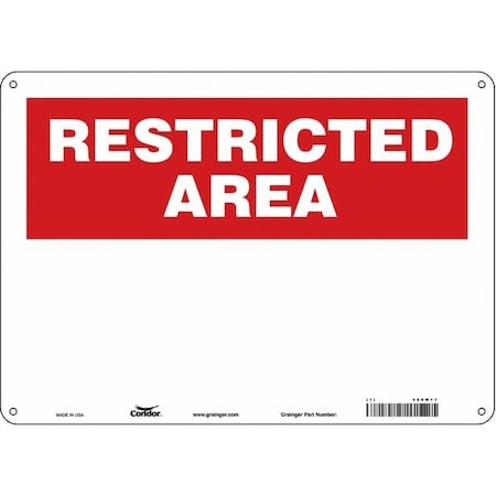 Restricted Area Sign, 14