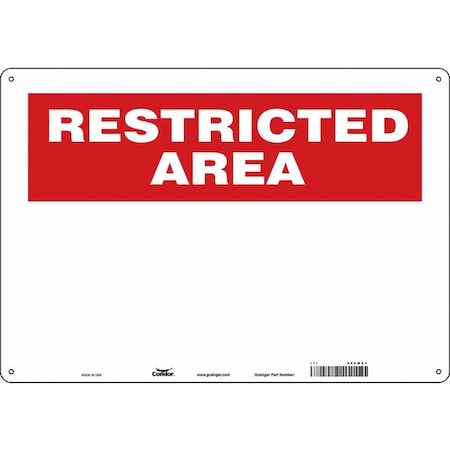 Restricted Area Sign, 20