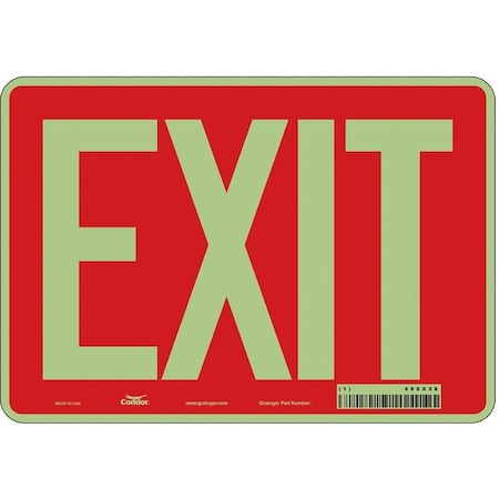 Exit Sign, Plastic, 10
