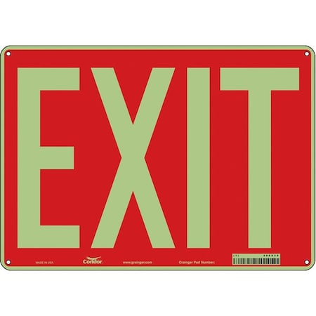 Exit Sign, Plastic, 14