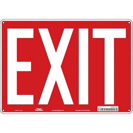 Exit Sign, Plastic, 14