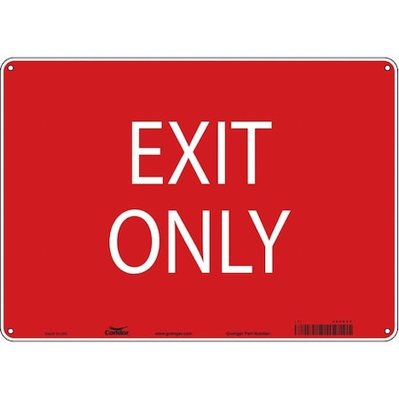 Exit Sign, Aluminum, 14