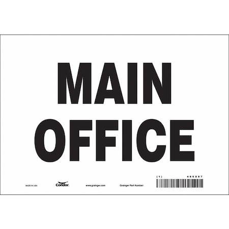 Safety Sign, 7 in Height, 10 in Width, Vinyl, Vertical Rectangle, English, 486X87 MPN:486X87