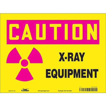 Safety Sign, 9 in H, 12 in W, Polyethylene, Vertical Rectangle, 487C68 MPN:487C68