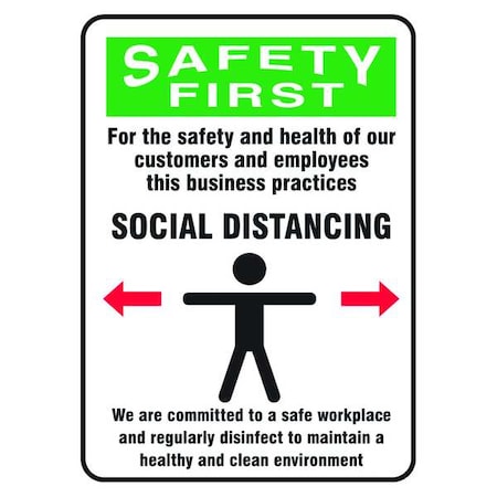 Safety Sign, 14x10, 56JU83 MPN:56JU83