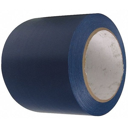 Floor Marking Tape, vinyl, No Legend, Blue, 3 in W., 4 mil Thickness MPN:58221