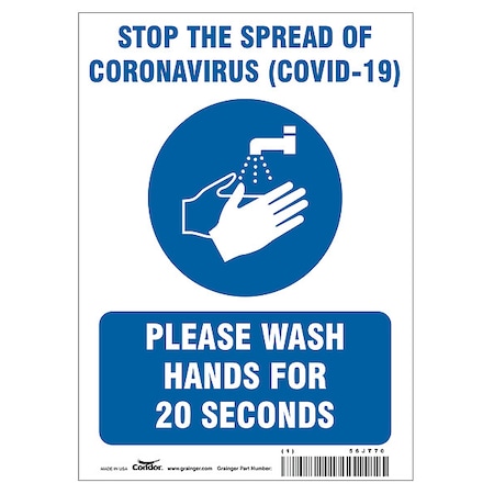 Stop The Spread Of Coronavirus Sign, 7