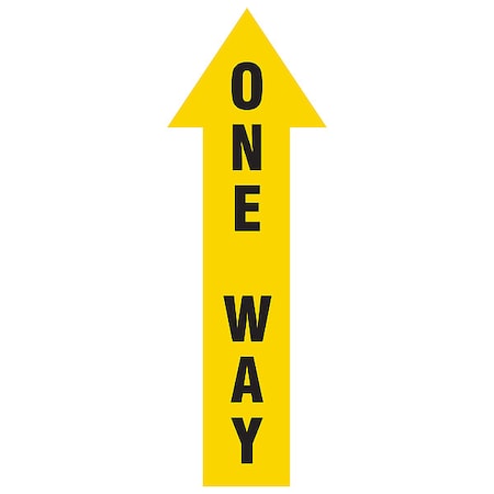 Safety Sign, 12 in H, 4 in W, Plastic, Arrow, English, HWB776T1204 MPN:HWB776T1204