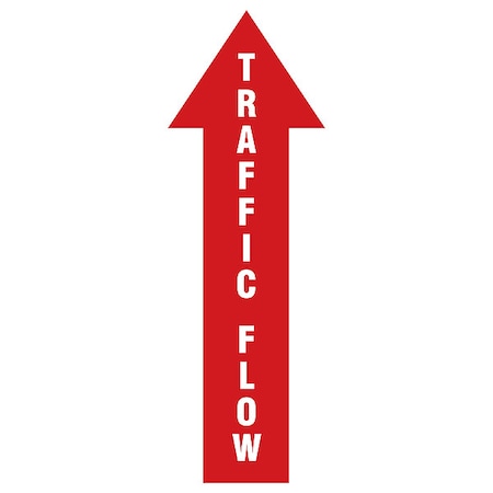 Safety Sign, 12 in H, 4 in W, Plastic, Arrow, English, HWB778T1204 MPN:HWB778T1204