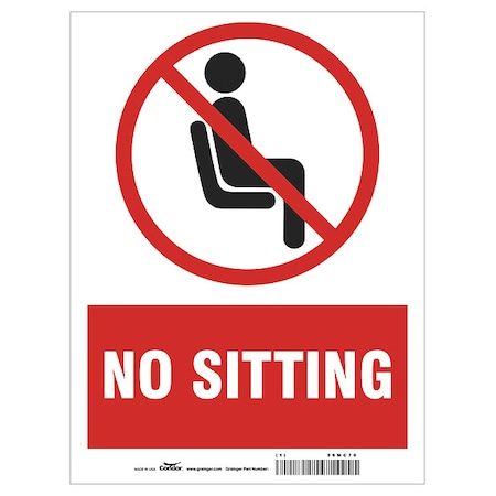 Safety Sign, 12 in H, 9 in W, Plastic, Rectangle, English, HWB786T1209 MPN:HWB786T1209