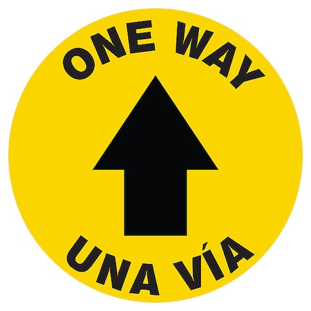 Safety Sign, 12 in H, 12 in W, Plastic, Circle, English, HWB794T1212 MPN:HWB794T1212