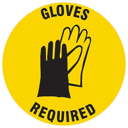 Safety Sign, 12 in H, 12 in W, Plastic, Circle, English, HWB798T1212 MPN:HWB798T1212