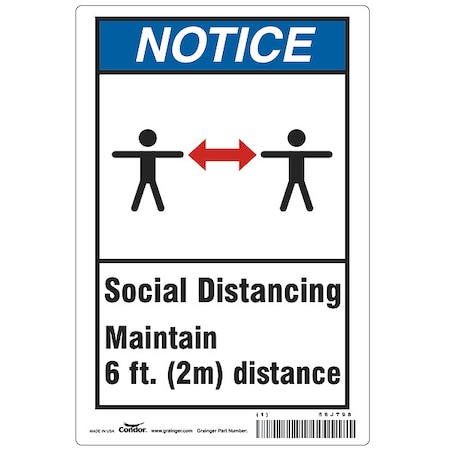 Social Distancing Sign, 10