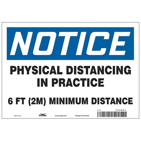 Physical Distancing In Practice Sign, 10