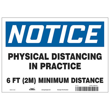 Physical Distancing In Practice Sign, 10
