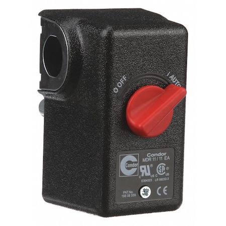 Pressure Switch, Standard, DPST, 1 Ports, 1/4