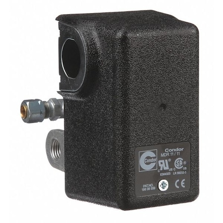 Pressure Switch, Standard, DPST, 4 Ports, 1/4