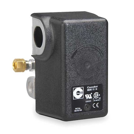 Pressure Switch, Standard, DPST, 4 Ports, 1/4