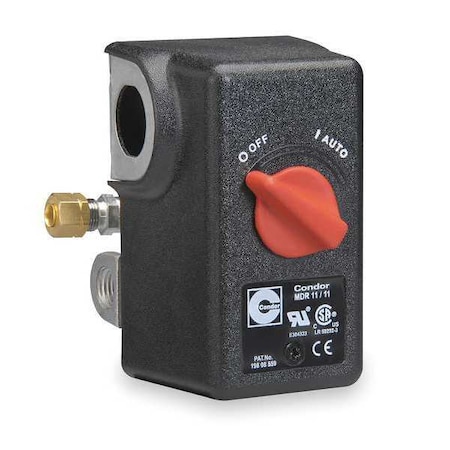 Pressure Switch, Standard, DPST, 4 Ports, 1/4