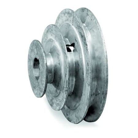 5/8 in Fixed Bore 3 Groove Stepped V-Belt Pulley 3 in, 4 in, 5 in OD MPN:SCA500-3X062KW