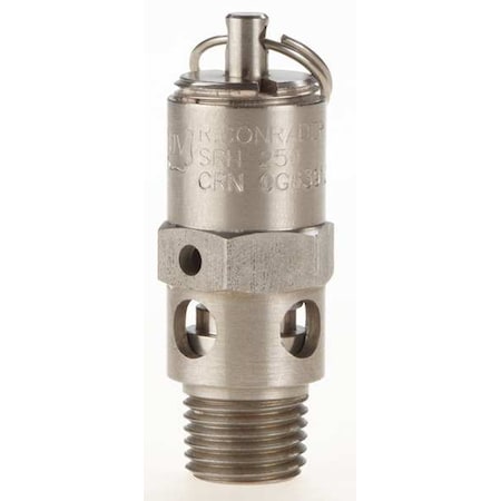 Safety Valve, Hard Seat, 1/4In, 175 PSI, SS MPN:SRH250-SS-175